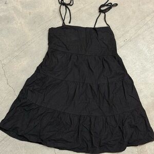 Abercrombie & Fitch Black Smocked Dress